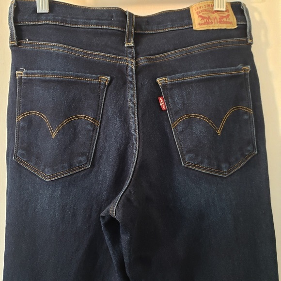 Levis® Premium 720 High Rise Super Skinny Womens Jeans Dark Wash Sz 25 - Picture 8 of 10